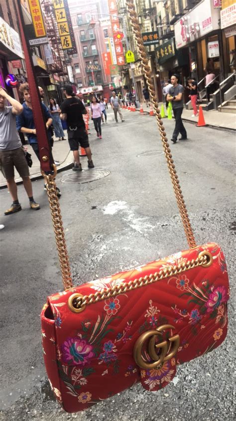chinatown tarp bag and gucci